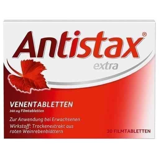 ANTISTAX extra vein tablets 30 pc Relieves tired, heavy legs UK