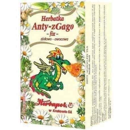 Anty-zGago Fix herbal-fruit tea 2g x 20 sachets, camomile, ginger rhizome UK