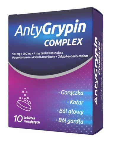 Antygrypin Complex x 10 effervescent tablets UK