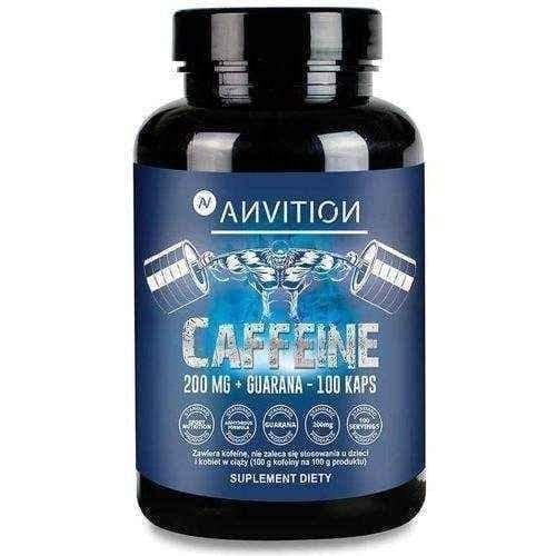 Anvition + Guarana Caffeine 200mg x 100 capsules, why am i always tired? UK