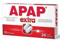 APAP Extra tablets x 24, apap extra UK