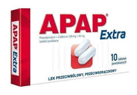 APAP Extra x 10 tablets UK