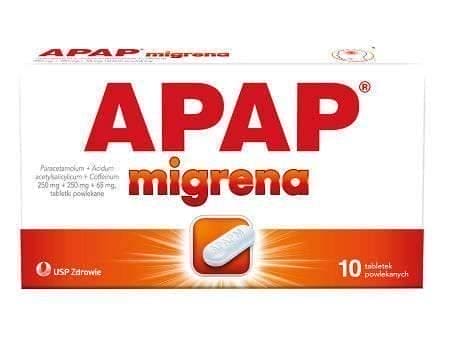 Apap Migraine aura x 10 tablets UK