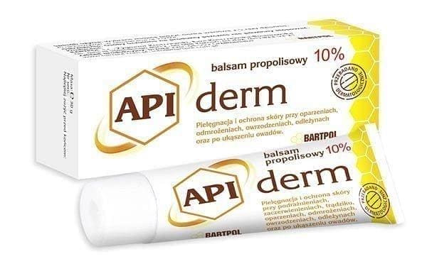 APIDERM BALSAM Propolis, burns, ulcers, frostbites, redness, acne, insect bites UK
