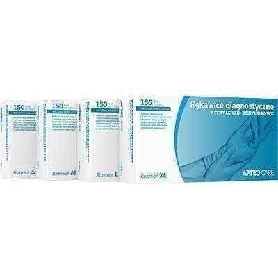 APTEO Care nitrile diagnostic gloves powder-free size M x 150 pieces UK