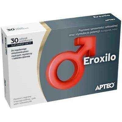 APTEO Eroxilo x 30 tablets, erections, vitality health, vitality life UK