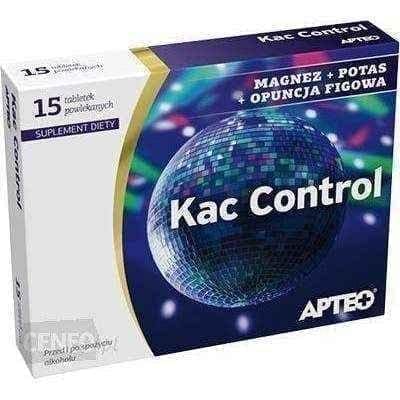 APTEO Kac Control x 15 tablets, succinic acid, potassium chloride UK