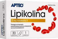 Apteo Lipikolina x 30 capsules, Monascus purpureus UK