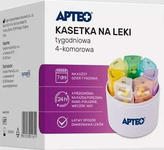 APTEO Weekly drug cassette, weekly tablet box UK