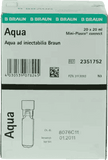 AQUA AD injectabilia Miniplasco sterile water for injections UK