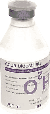 AQUA BIDEST, sterile water for injection UK