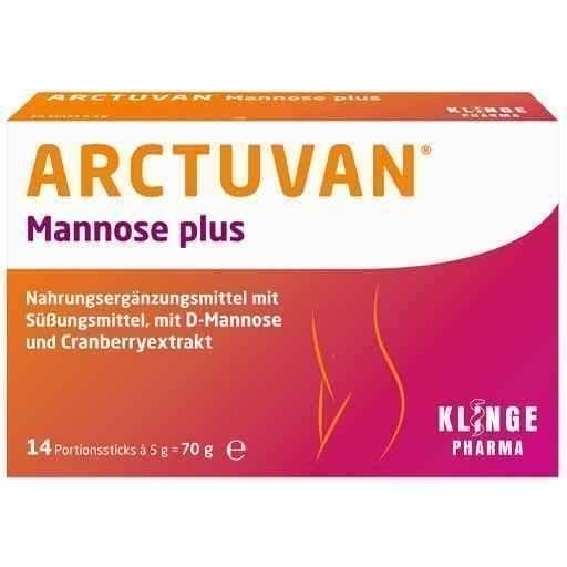 ARCTUVAN Mannose plus sticks 14X5 g D-Mannose, Cranberry Extract UK