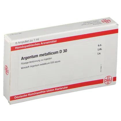 ARGENTUM METALLICUM D 30 ampoules UK