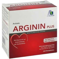 ARGININ PLUS Vitamin B1 + B6 + B12 + Folic Acid Filmtabl. 240 pcs UK