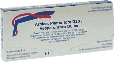 ARNICA PLANTA tota, Vespa Crabro ampoules, diseases of the musculoskeletal system UK