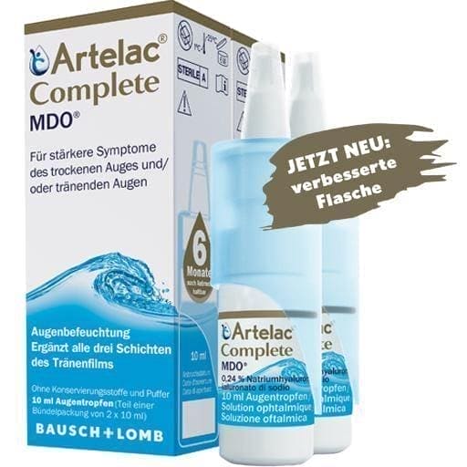 ARTELAC Complete MDO eye drops 2X10 ml Bausch & Lomb GmbH UK