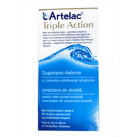 ARTELAC TRIPLE ACTION eye drops 10ml. / ARTELAC TRIPLE ACTION UK