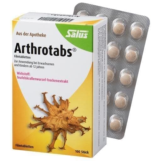 ARTHROTABS film-coated Devil's claw root tablets UK