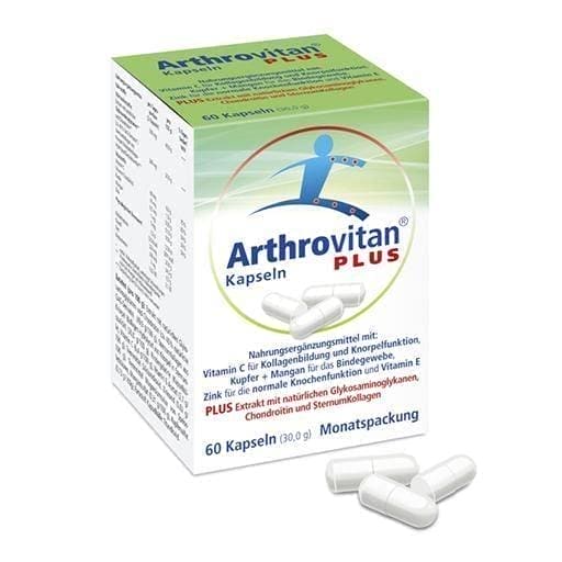 ARTHROVITAN Plus capsules 60 pcs copper, manganese for the connective tissue UK