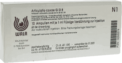 ARTICULATIO coxae GL D 8 Homeopathic medicine ampoules UK