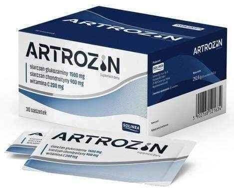 Artrozin, glucosamine sulphate (2KCl sulfate) (from crustaceans), chondroitin sulphate UK
