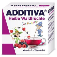 Ascorbic acid, cholecalciferol, wild berries, ADDITIVA hot forest fruit powder UK