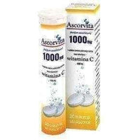 ASCORVITA (Additiva) Vitamin C 1000 mg x 10 tabl. UK