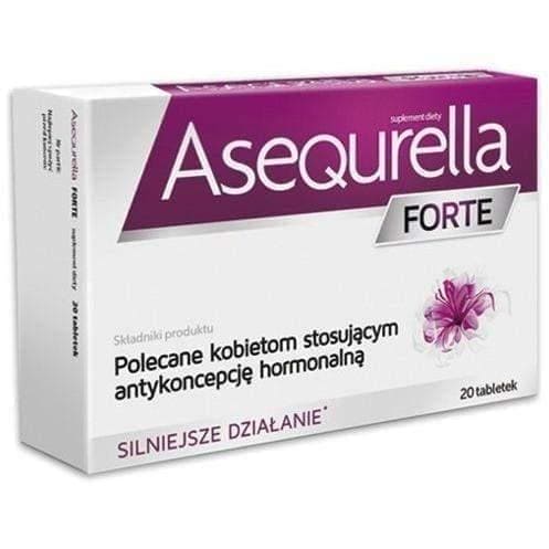 Asequrella FORTE, Cover With Hormonal Contraception UK