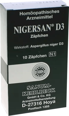 Aspergillus niger, aspergillus niger skin infection, NIGERSAN D 3 suppositories UK