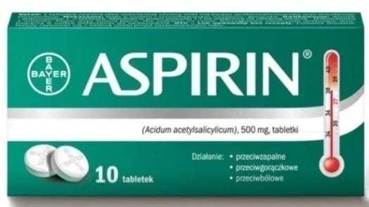Aspirin 500mg x 10 tablets UK