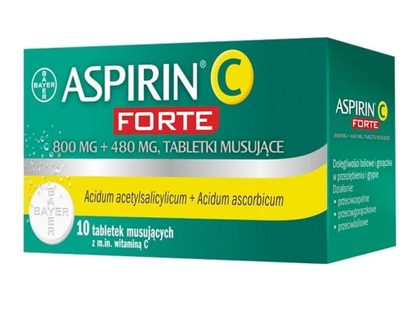 Aspirin C Forte x 10 effervescent tablets UK