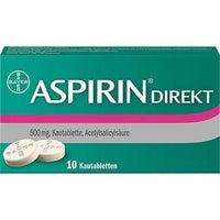 ASPIRIN Direct chewable tablets, acetylsalicylic acid UK