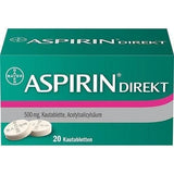 ASPIRIN Direct chewable tablets, acetylsalicylic acid UK