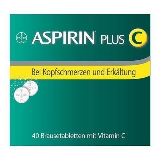 ASPIRIN Plus C effervescent tablets 40 pc ascorbic acid (vitamin C) UK
