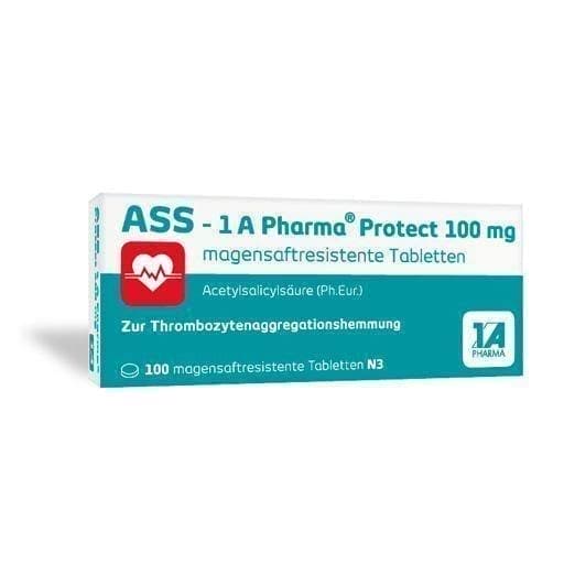 ASS-1A Pharma Protect 100 mg gastric juice tablets 100 pc UK