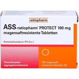 ASS-ratiopharm PROTECT, aspirin thins blood, prevent blood clots UK