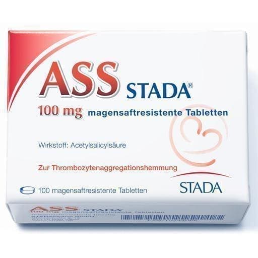 ASS STADA 100 mg gastro-resistant tablets 100 St reduce the risk of blood clots UK