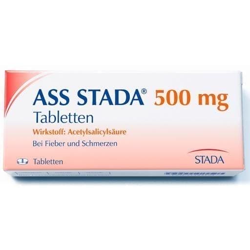 ASS STADA 500 mg acetylsalicylic acid tablets UK