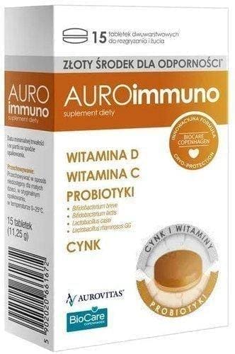 Auroimmuno x 15 chewable tab. Lactobacillus, Bifidobacterium UK