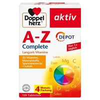 AZ vitamins, minerals, trace elements and lutein, Complete Depot Tablets UK