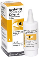 Azelastin eye drops - Azelastine Comod 0.5 mg / ml eye drops 10ml UK