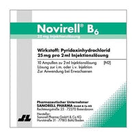 B6 injections, NOVIRELL B6 25 mg, pyridoxine hydrochloride UK