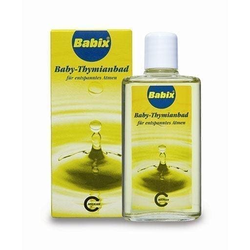 BABIX Baby Thyme Bath 125 ml natural thyme oil UK