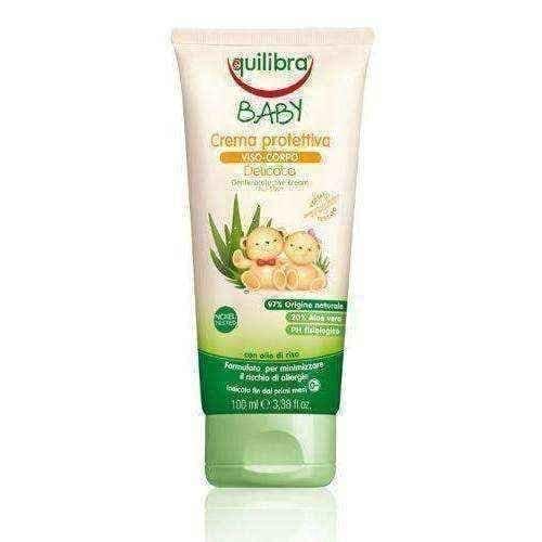 Baby EQUILIBRA mild protective cream for face and body 100ml UK