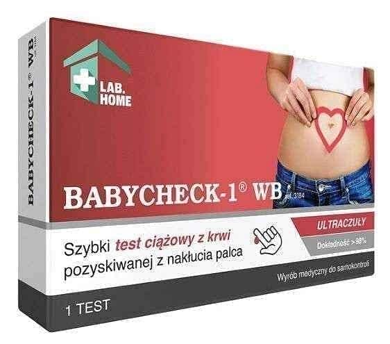 Babycheck-1 WB fingerstick blood pregnancy test UK