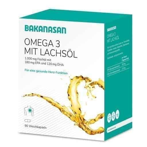 BAKANASAN Omega-3 with salmon oil capsules 90 pcs UK
