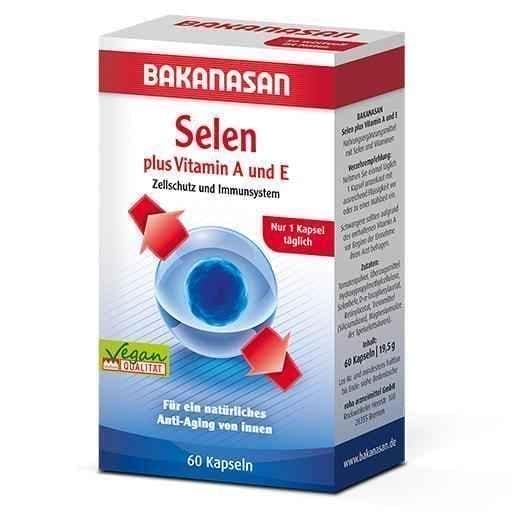 BAKANASAN selenium plus vitamin A and E capsules 60 pcs UK