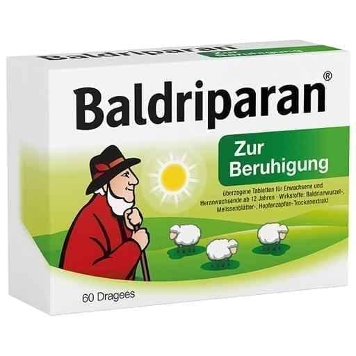 BALDRIPARAN Coated tablets for calming purposes 60 pcs UK