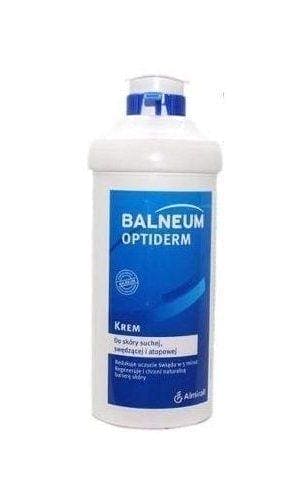 BALNEUM Optiderm cream, dispenser, antipruritic, oily skin surface dryness UK