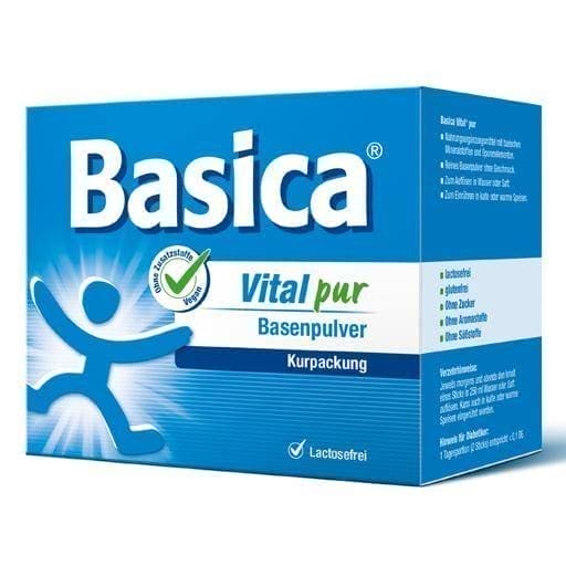 BASICA Vital pure base powder 50 pc zinc, selenium, magnesium, calcium UK